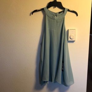 Fun flowy sleeveless blouse